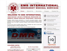 Tablet Screenshot of emsinternational.org